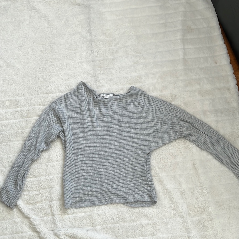 Gray Knot Sweater F21 Comtemporary